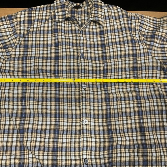 TOGO Mens Button Up Collared Pajama Shirt Size XL - Picture 5 of 6